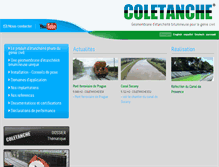 Tablet Screenshot of coletanche.com